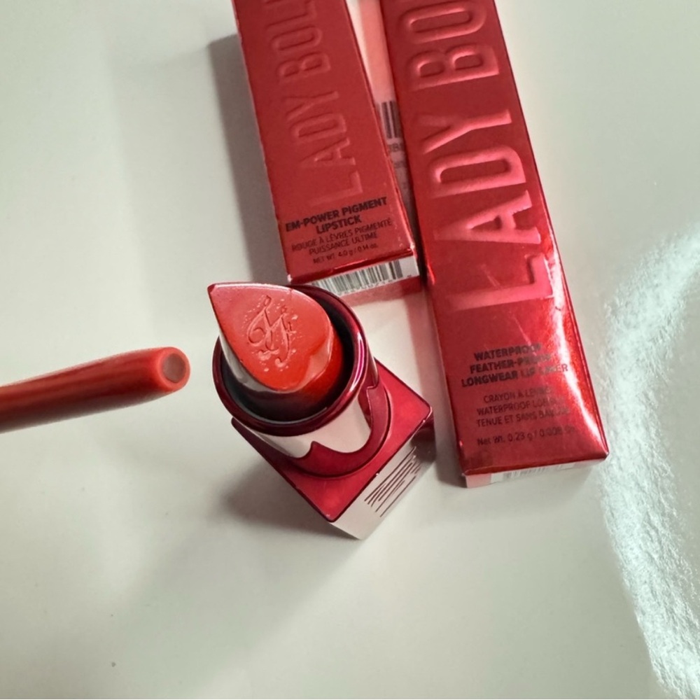 Too Faced Lady Bold Lipstick in Fiery Coral